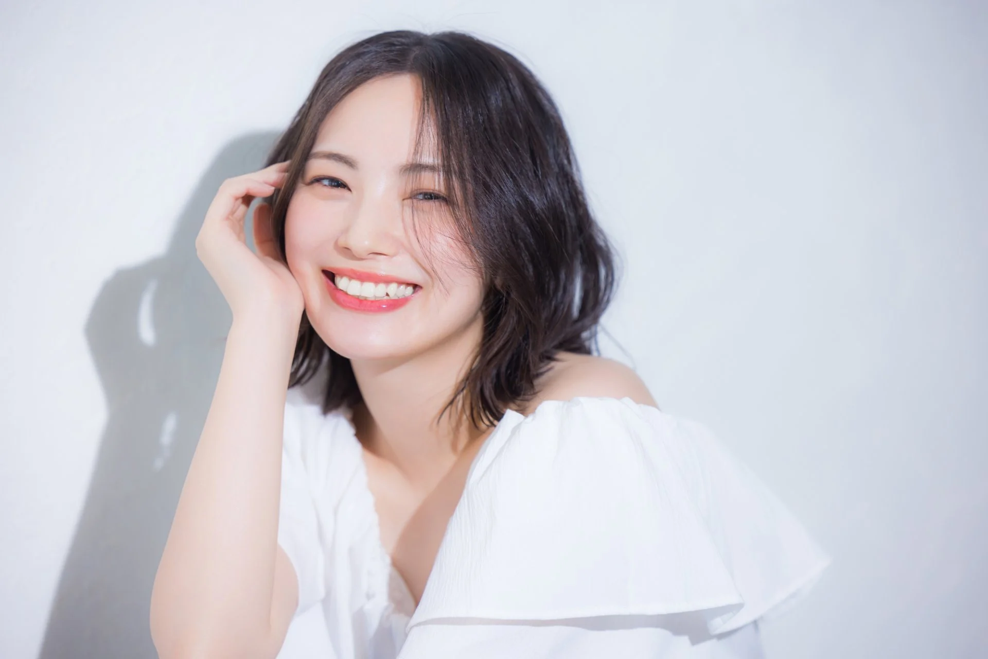 笑顔の女性